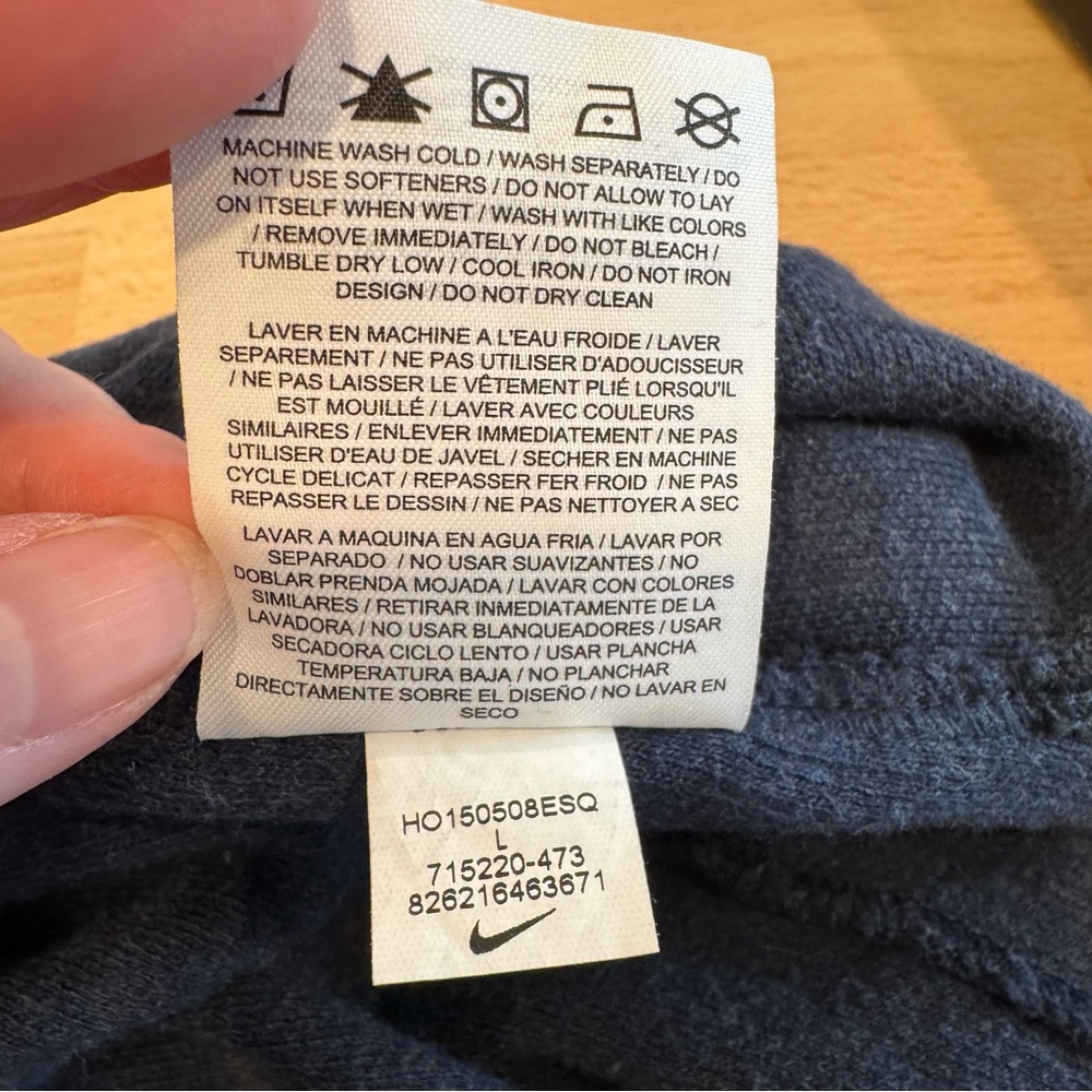 Nike Blue and Black‎ T-Shirt Dress. Size Large - Picture 10 of 10